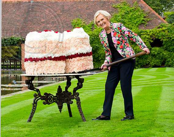MARY BERRY DIGS I TO MASSIVE FLOWER CAKE