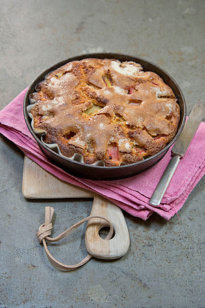 Rhubarb food; Rhubarb, orange and ginger cake.