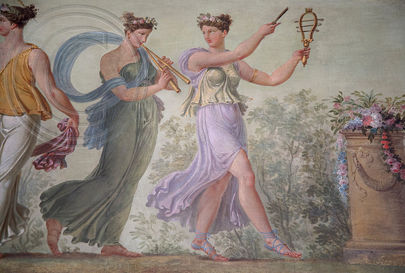 painted border in Chateau de Malmaison