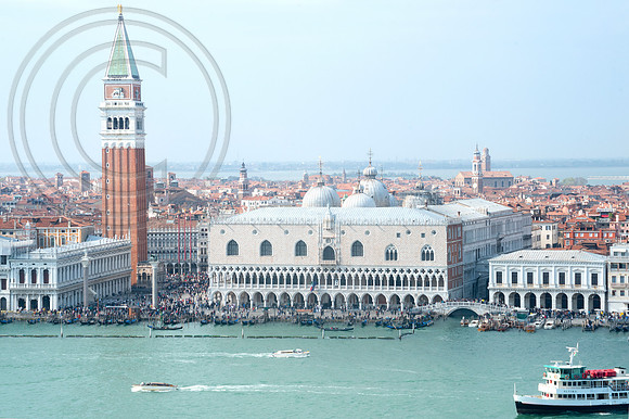 PIAZZA SAN MARCO FROM SAN GIORGIO CLOCK TOWER.
